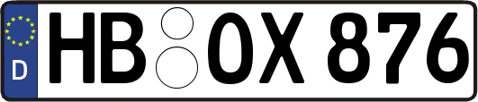 HB-OX876