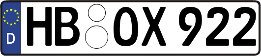 HB-OX922