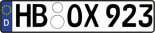 HB-OX923