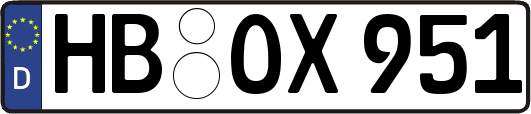 HB-OX951