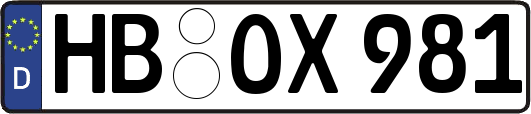 HB-OX981