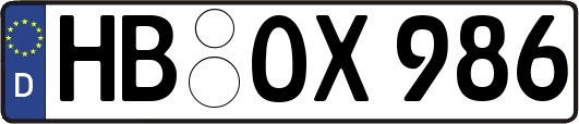 HB-OX986