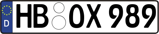 HB-OX989