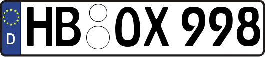 HB-OX998