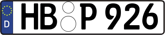 HB-P926