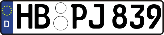 HB-PJ839