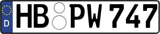 HB-PW747