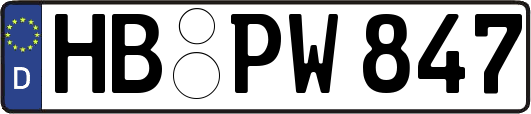 HB-PW847