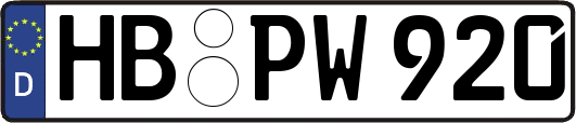 HB-PW920