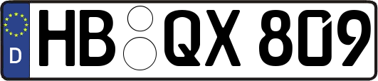 HB-QX809