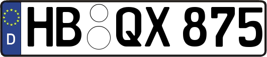 HB-QX875