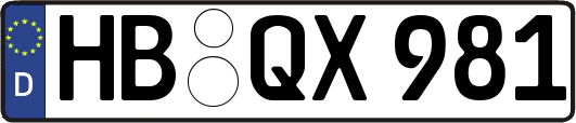 HB-QX981