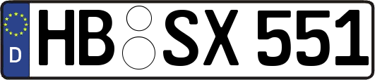 HB-SX551