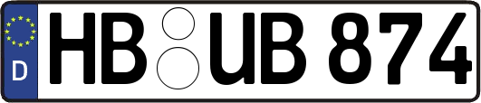 HB-UB874