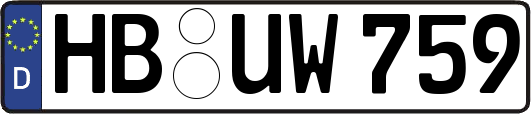 HB-UW759
