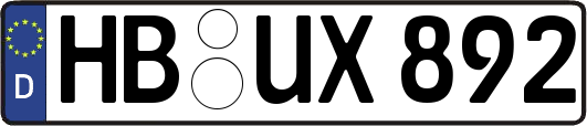 HB-UX892