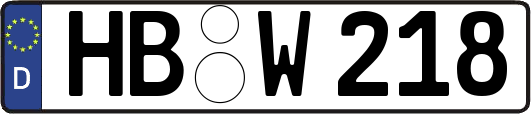 HB-W218