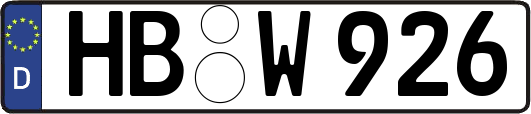 HB-W926