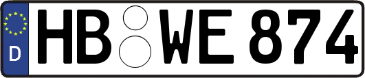 HB-WE874
