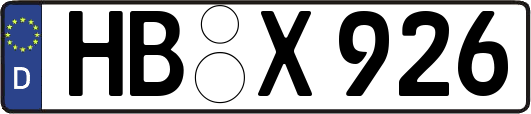 HB-X926