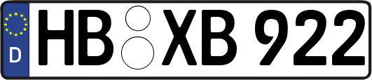 HB-XB922