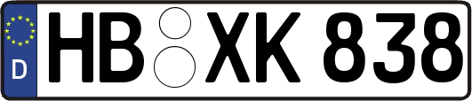 HB-XK838