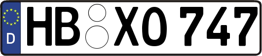 HB-XO747