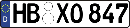 HB-XO847