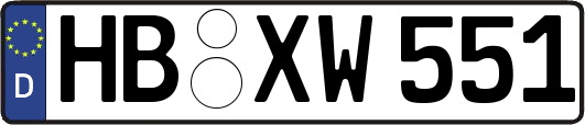 HB-XW551