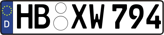 HB-XW794