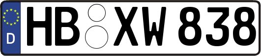 HB-XW838