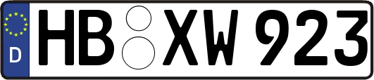 HB-XW923