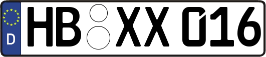 HB-XX016