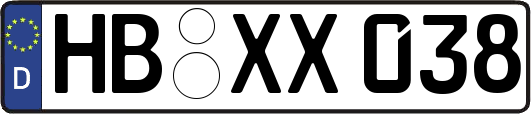 HB-XX038