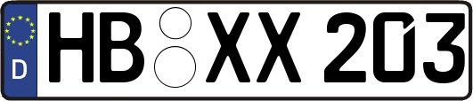 HB-XX203