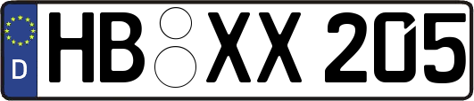 HB-XX205