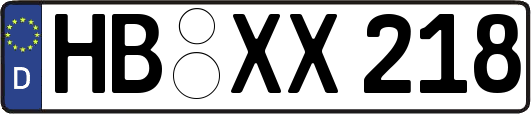 HB-XX218