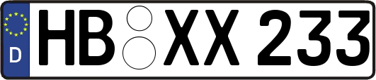 HB-XX233