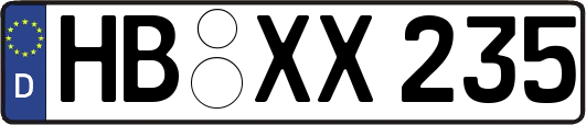 HB-XX235