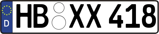 HB-XX418