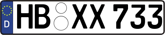HB-XX733