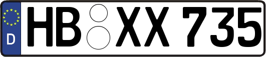HB-XX735