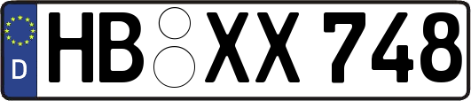 HB-XX748