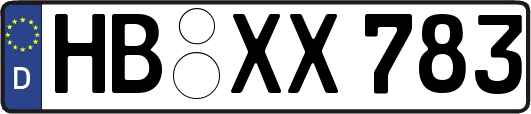 HB-XX783