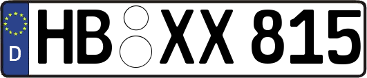 HB-XX815