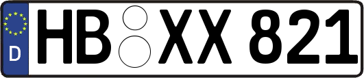 HB-XX821