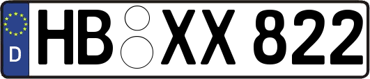 HB-XX822
