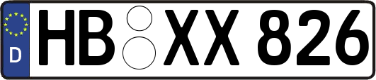 HB-XX826