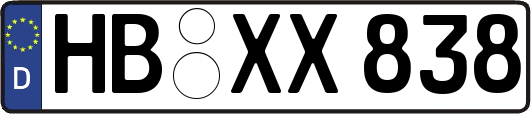 HB-XX838