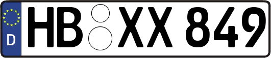 HB-XX849